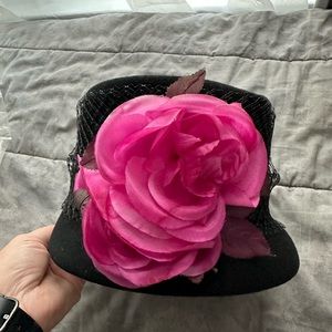 Vintage Vogue Mont 1940s-1950’s Mid century wool Felt Bucket Or Top Hat style